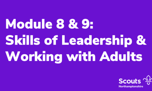 Module 8 & 9: Skills of Leadership & Working with Adults